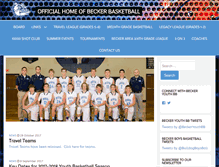 Tablet Screenshot of beckerbasketball.com